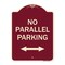 Signmission No Parallel Parking W/ Bidirectional Arrow Heavy-Gauge Aluminum Sign, 24" x 18", BU-1824-23820 A-DES-BU-1824-23820 - alternate 1